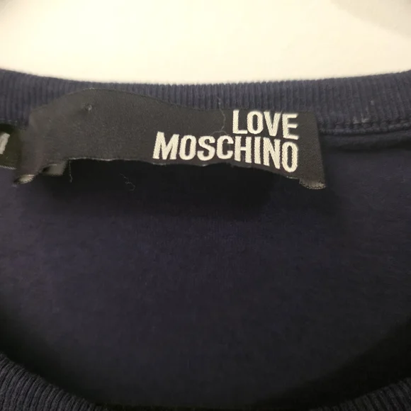 Love Moschino Dark Blue Miami Pool Party Tee - Picture 6 of 11